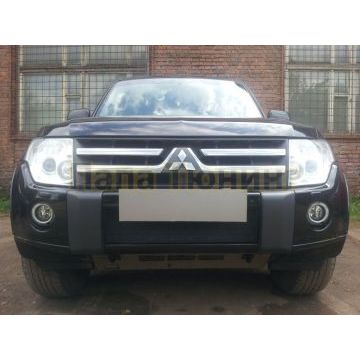 Защита радиатора Mitsubishi Pajero IV 2006-2011 black