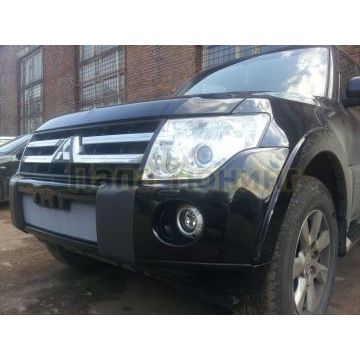 Защита радиатора Mitsubishi Pajero IV 2006-2011 chrome