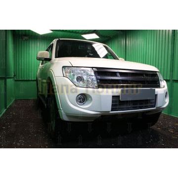 Защита радиатора Mitsubishi Pajero IV 2011-2014 black