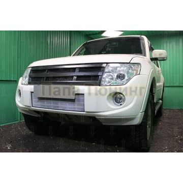 Защита радиатора Mitsubishi Pajero IV 2011-2014 chrome