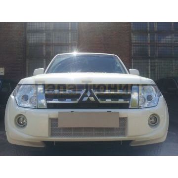 Защита радиатора Mitsubishi Pajero IV 2011-2014 chrome PREMIUM