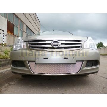 Защита радиатора Nissan Almera 2013 - chrome