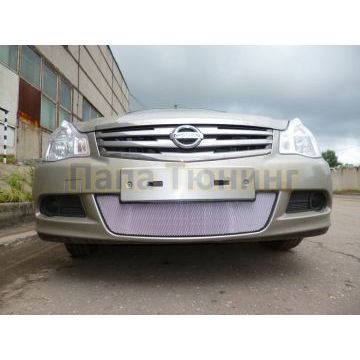 Защита радиатора Nissan Almera 2013 - chrome