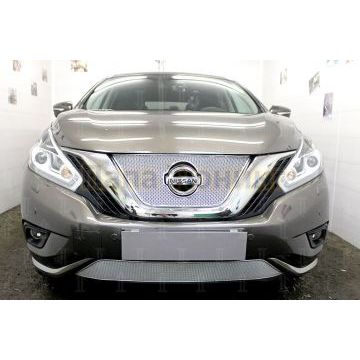 Защита радиатора Nissan Murano Z52 2014- chrome низ PREMIUM