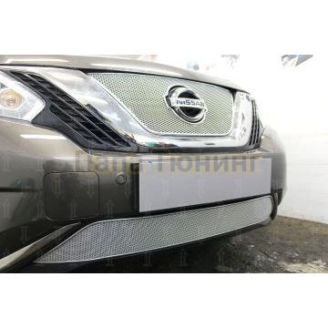 Защита радиатора Nissan Murano Z52 2014- chrome низ PREMIUM