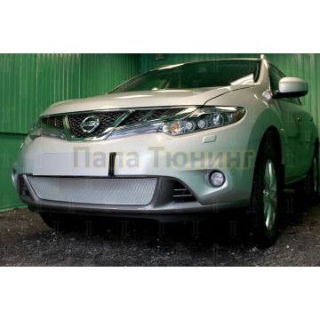 Защита радиатора Nissan Murano Z51 (рестайлинг) 2010-2015 chrome PREMIUM