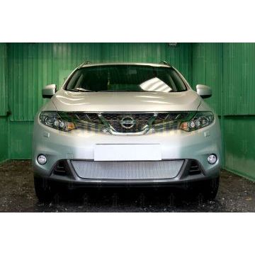 Защита радиатора Nissan Murano Z51 (рестайлинг) 2010-2015 chrome PREMIUM