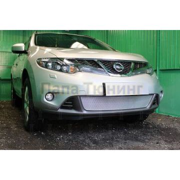 Защита радиатора Nissan Murano Z51 (рестайлинг) 2010-2015 chrome PREMIUM