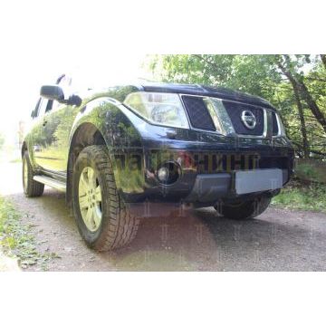 Защита радиатора Nissan Pathfinder III 2004-2010/Navara III (D40) 2005-2010 chrome верх