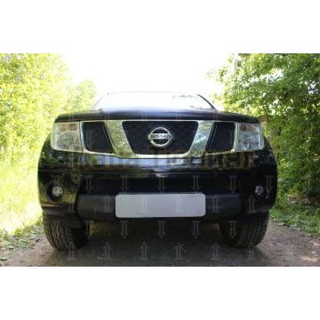 Защита радиатора Nissan Pathfinder III 2004-2010/Navara III (D40) 2005-2010 chrome верх