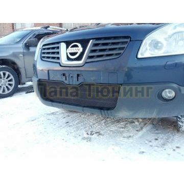 Защита радиатора Nissan Qashqai 2006-2010 black