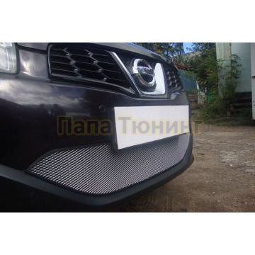 Защита радиатора Nissan Qashqai 2011-2014 chrome