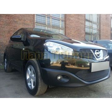 Защита радиатора Nissan Qashqai 2011-2014 black низ PREMIUM