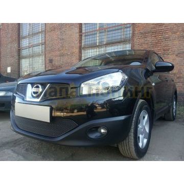 Защита радиатора Nissan Qashqai 2011-2014 black низ PREMIUM