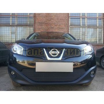 Защита радиатора Nissan Qashqai 2011-2014 black низ PREMIUM