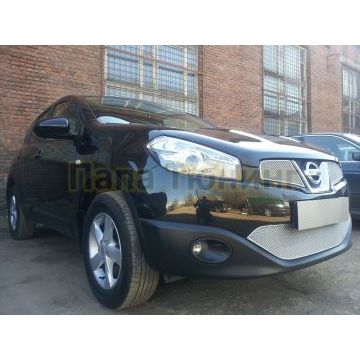 Защита радиатора Nissan Qashqai 2011-2014 chrome низ PREMIUM