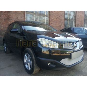 Защита радиатора Nissan Qashqai 2011-2014 chrome низ PREMIUM