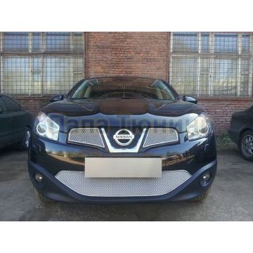 Защита радиатора Nissan Qashqai 2011-2014 chrome низ PREMIUM