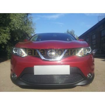 Защита радиатора Nissan Qashqai 2014-2019 chrome PREMIUM