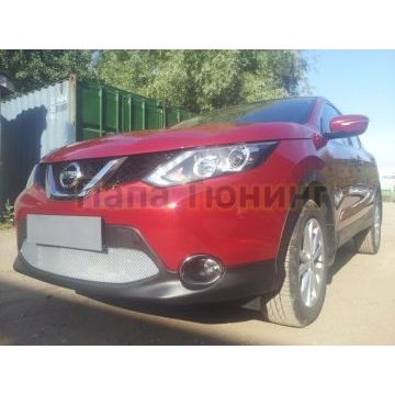 Защита радиатора Nissan Qashqai 2014-2019 chrome PREMIUM