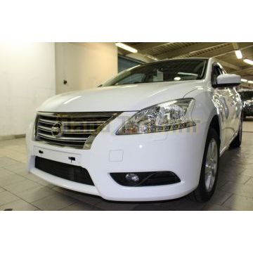 Защита радиатора Nissan Sentra 2014- black