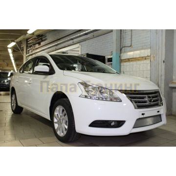 Защита радиатора Nissan Sentra 2014- chrome