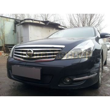 Защита радиатора Nissan Teana II 2008-2013 black PREMIUM