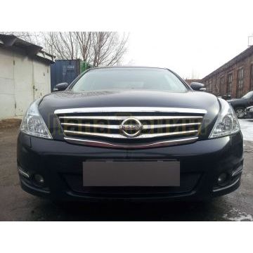 Защита радиатора Nissan Teana II 2008-2013 black PREMIUM