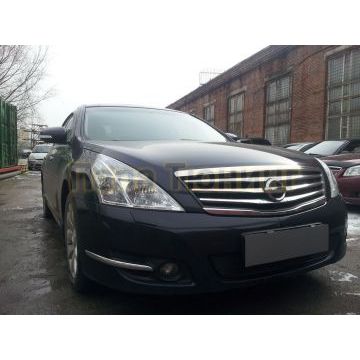 Защита радиатора Nissan Teana II 2008-2013 black PREMIUM
