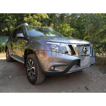 Защита радиатора Nissan Terrano 2014- chrome низ
