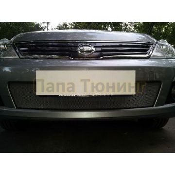 Защита радиатора Nissan Tiida hb рестайлинг 2010-2014 chrome