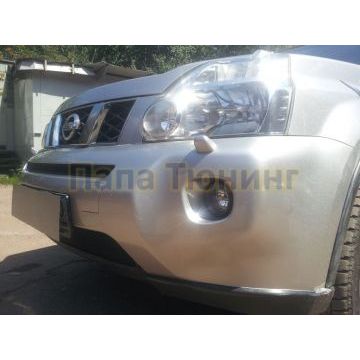 Защита радиатора Nissan X-Trail T31 2007-2011 black середина