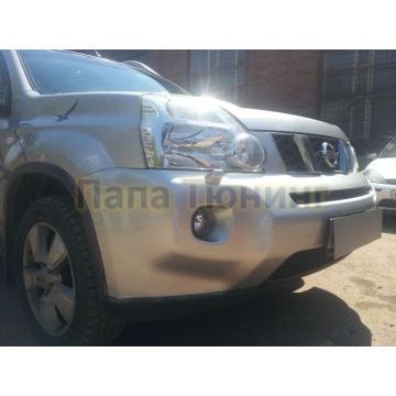 Защита радиатора Nissan X-Trail T31 2007-2011 black середина
