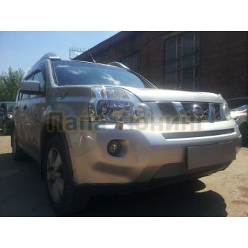 Защита радиатора Nissan X-Trail T31 2007-2011 chrome середина