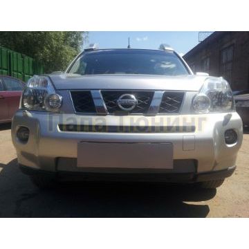 Защита радиатора Nissan X-Trail T31 2007-2011 chrome середина