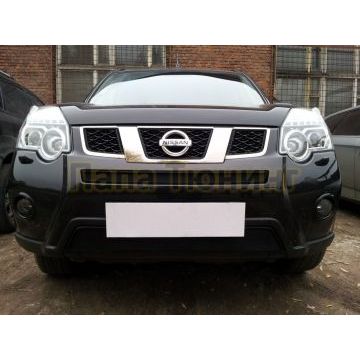 Защита радиатора Nissan X-Trail T31 2011-2015 black середина