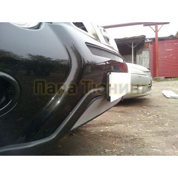 Защита радиатора Nissan X-Trail T31 2011-2015 chrome середина