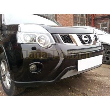 Защита радиатора Nissan X-Trail T31 2011-2015 chrome середина