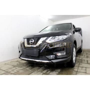 Защита радиатора Nissan X-Trail T32 2018- black середина