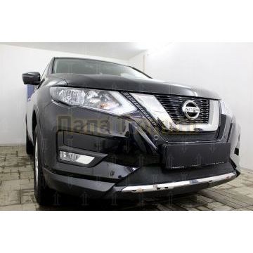 Защита радиатора Nissan X-Trail T32 2018- black середина