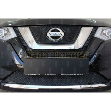 Защита радиатора Nissan X-Trail T32 2018- black середина PREMIUM