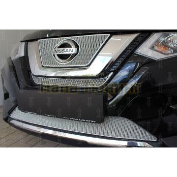 Защита радиатора Nissan X-Trail T32 2018- chrome середина PREMIUM