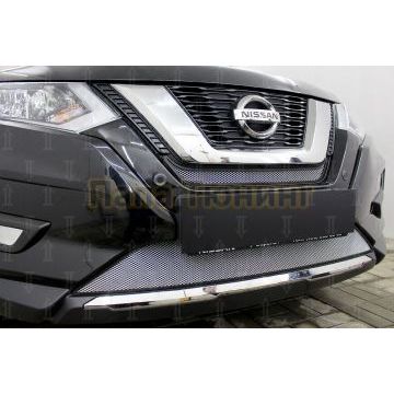 Защита радиатора Nissan X-Trail T32 2018- chrome середина
