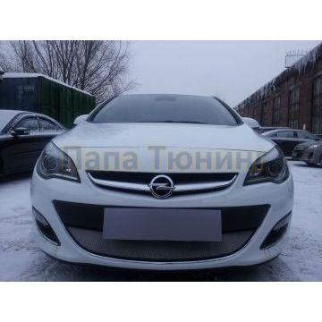 Защита радиатора Opel Astra J 2012- рестайлинг chrome