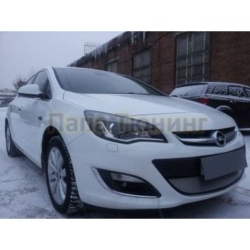 Защита радиатора Opel Astra J 2012- рестайлинг chrome