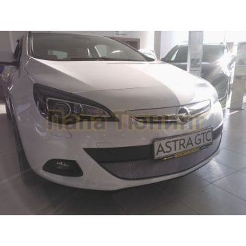 Защита радиатора Opel Astra J GTC 2011- chrome