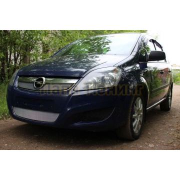 Защита радиатора Opel Zafira B 2008-2012 рестайлинг chrome низ