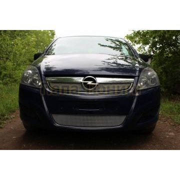 Защита радиатора Opel Zafira B 2008-2012 рестайлинг chrome низ
