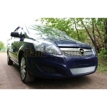 Защита радиатора Opel Zafira B 2008-2012 рестайлинг chrome низ
