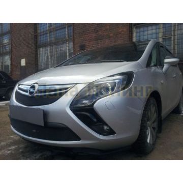 Защита радиатора Opel Zafira Tourer 2012- black низ